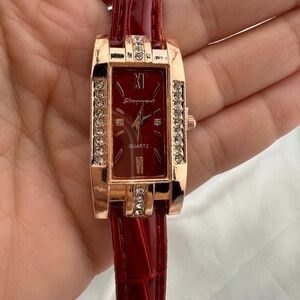 Beautiful Red and Gold Women's Watch